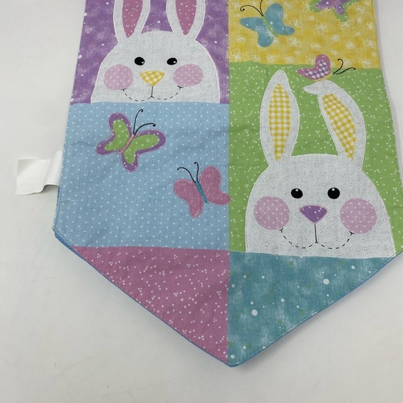 Colorful Spring Bunny Table Runner/Tapestry - Picture 3 of 5